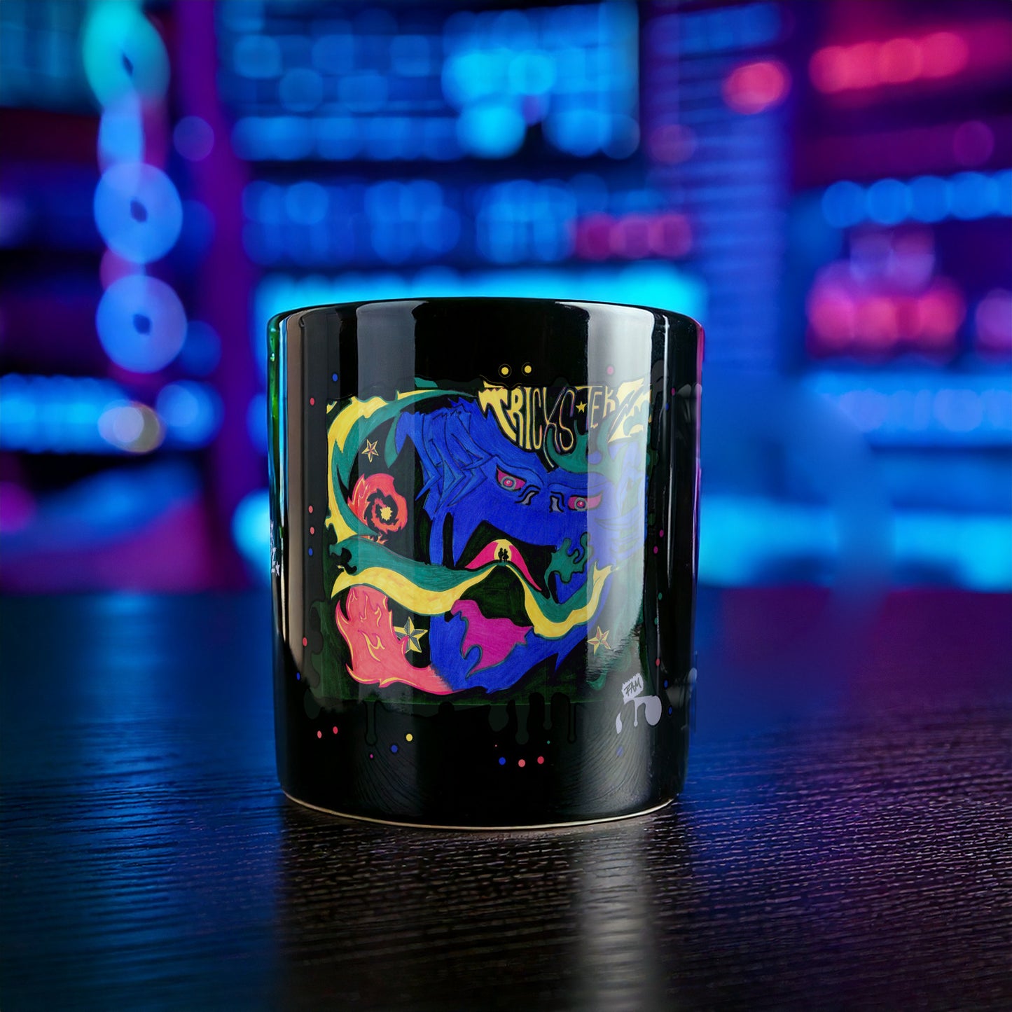 Wake · Black Glossy Mug
