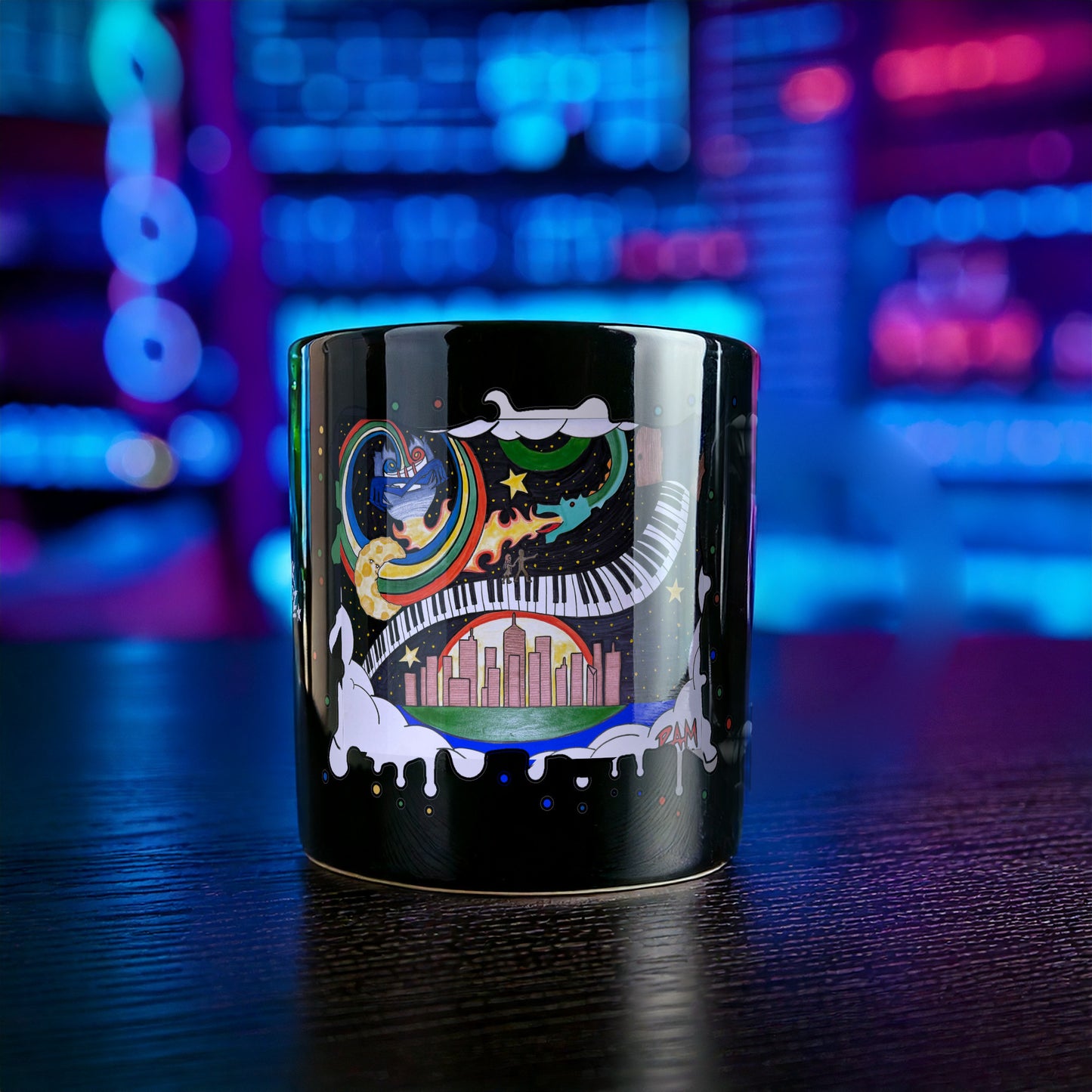 Soul · Black Glossy Mug