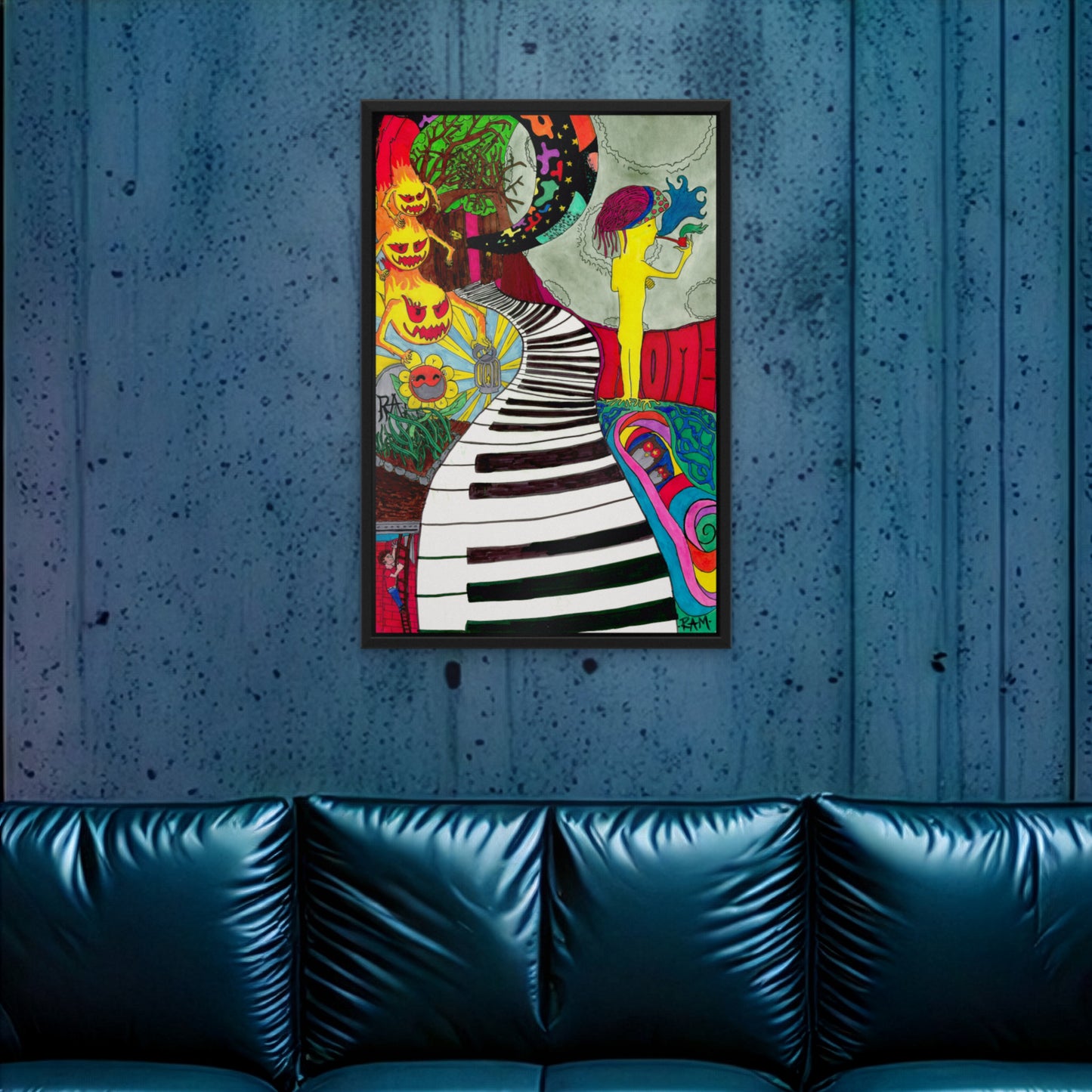 Time · Framed Art Print