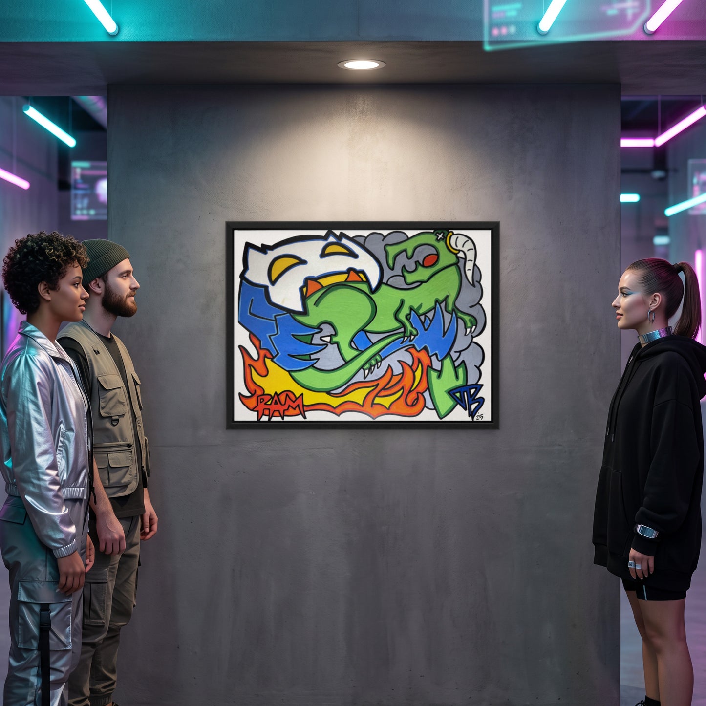 Fire · Framed Art Print