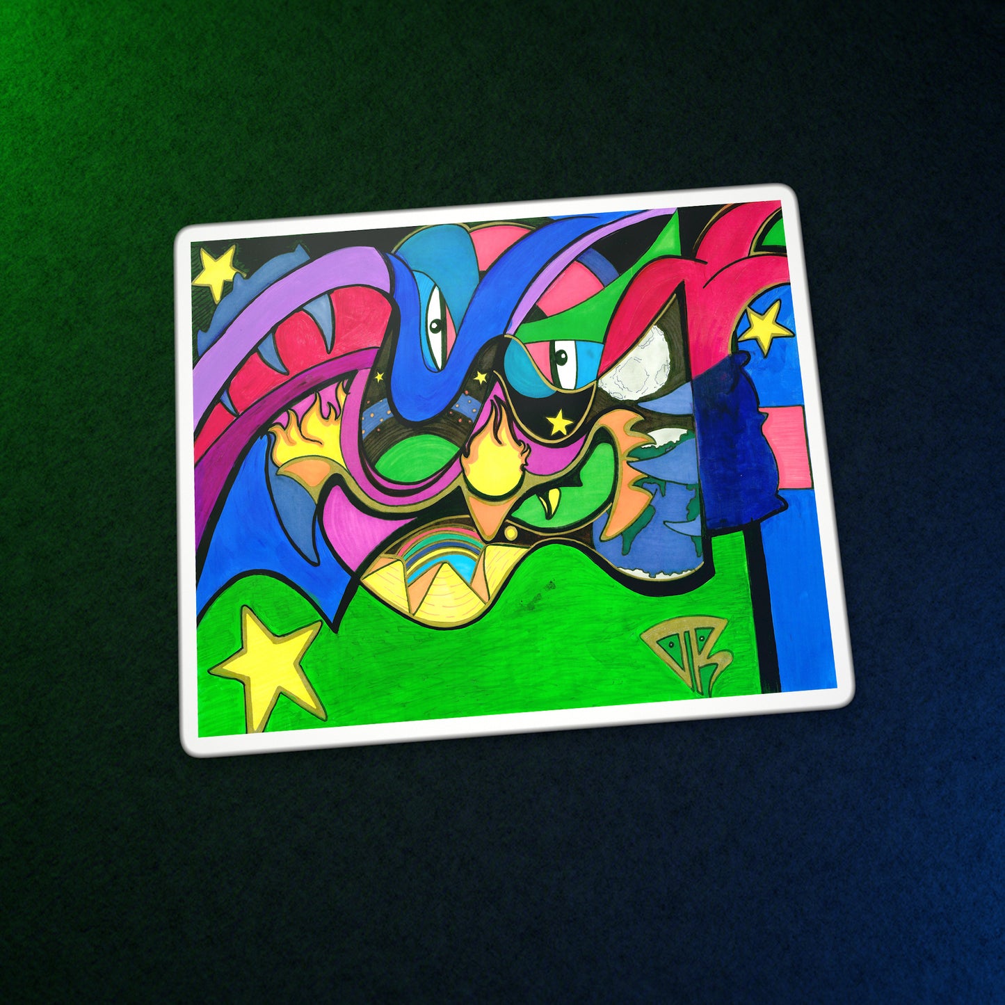 Moon · Kiss-Cut Sticker