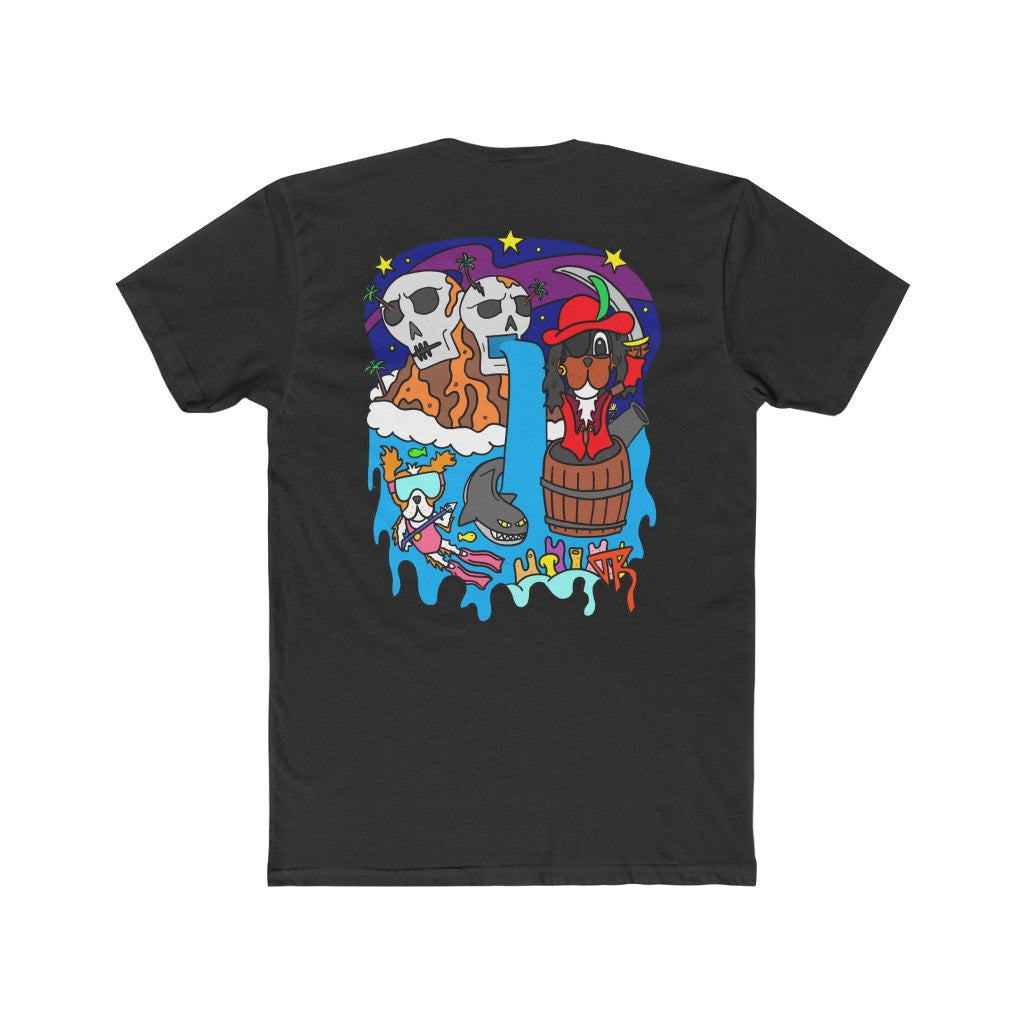 Pirate Wufs Artwork T-Shirt | Three Star Studios