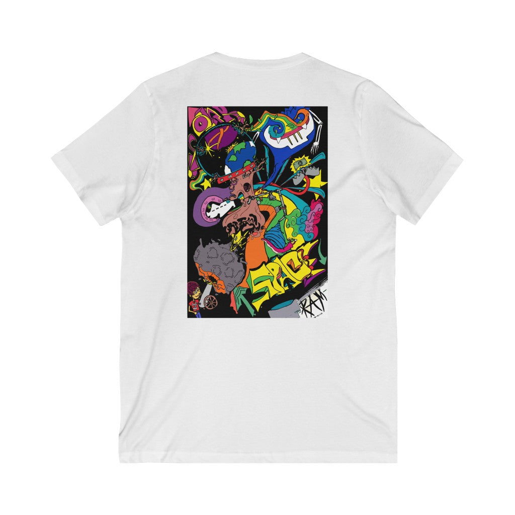 Galaxy T-Shirt | V Neck T-Shirt | GALAXY V-Neck | Three Star Studios