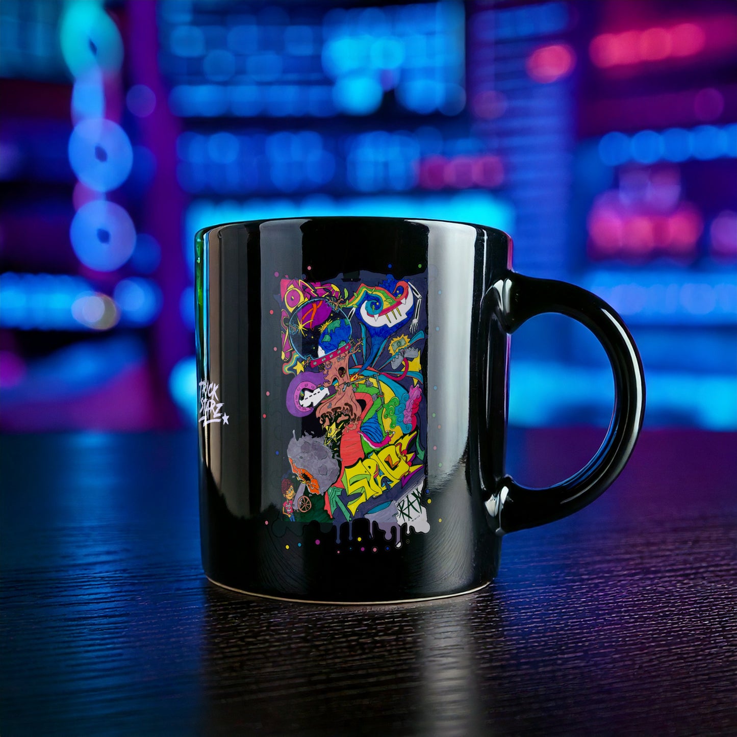 Space · Black Glossy Mug