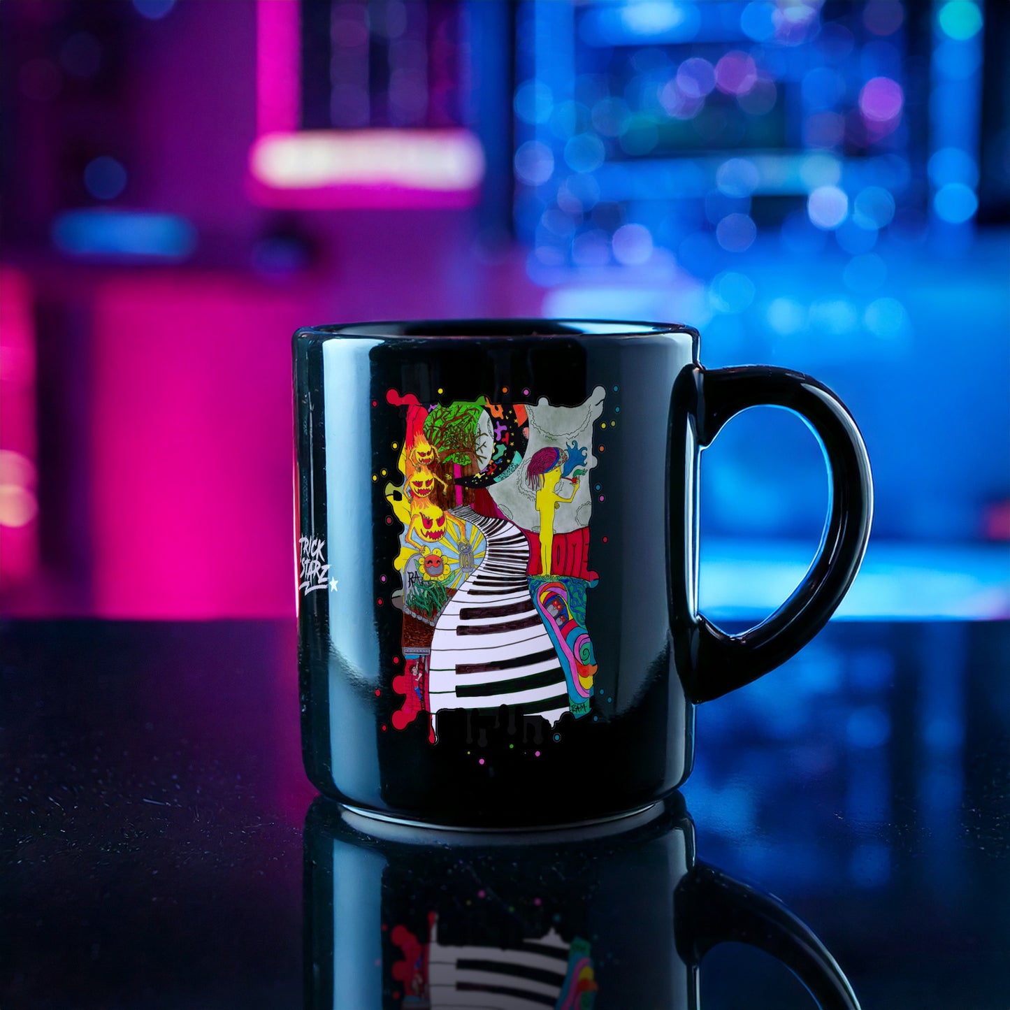 Time · Black Glossy Mug
