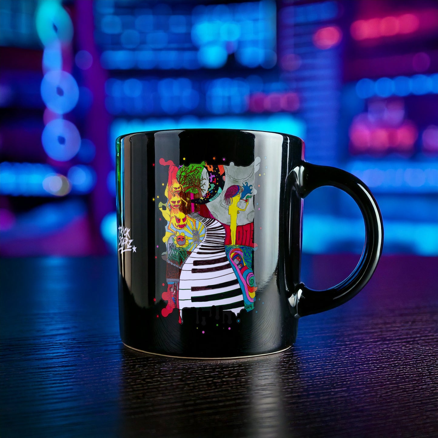 Time · Black Glossy Mug