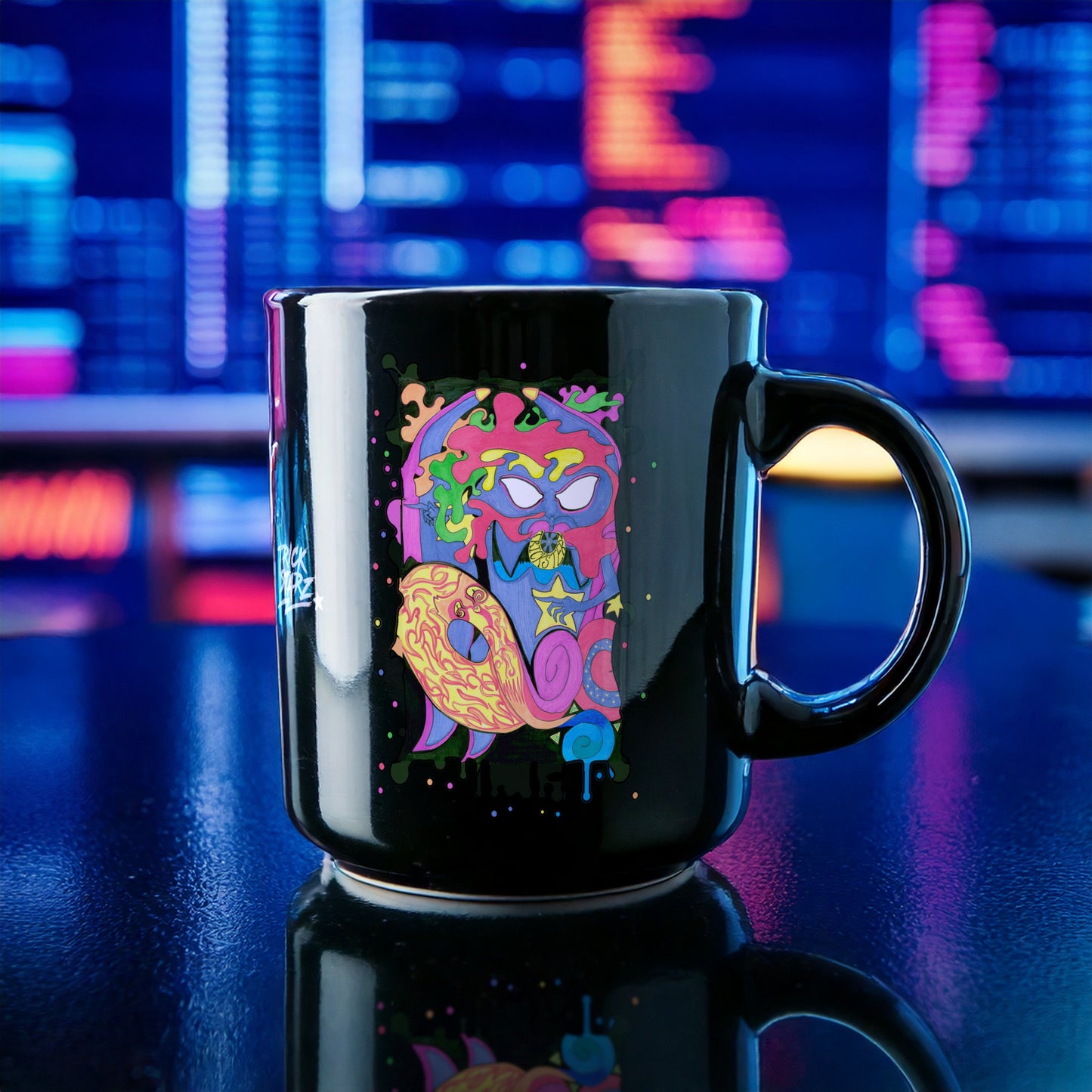 Fall · Black Glossy Mug
