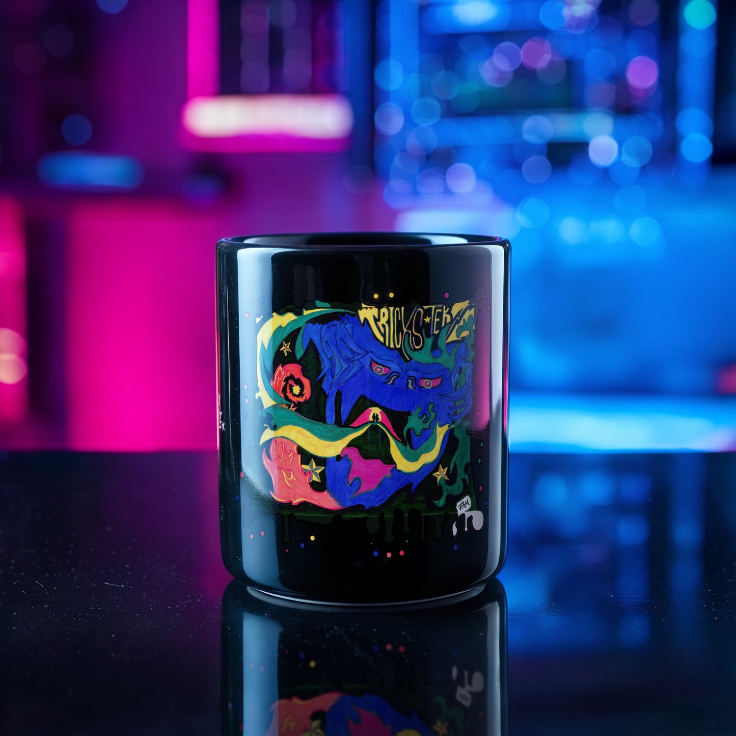 Wake · Black Glossy Mug