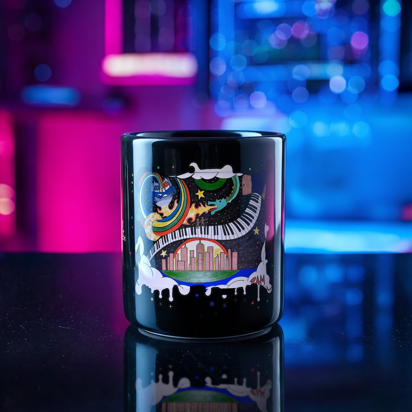 Soul · Black Glossy Mug