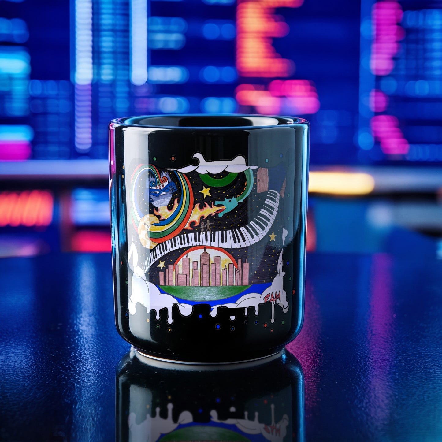 Soul · Black Glossy Mug