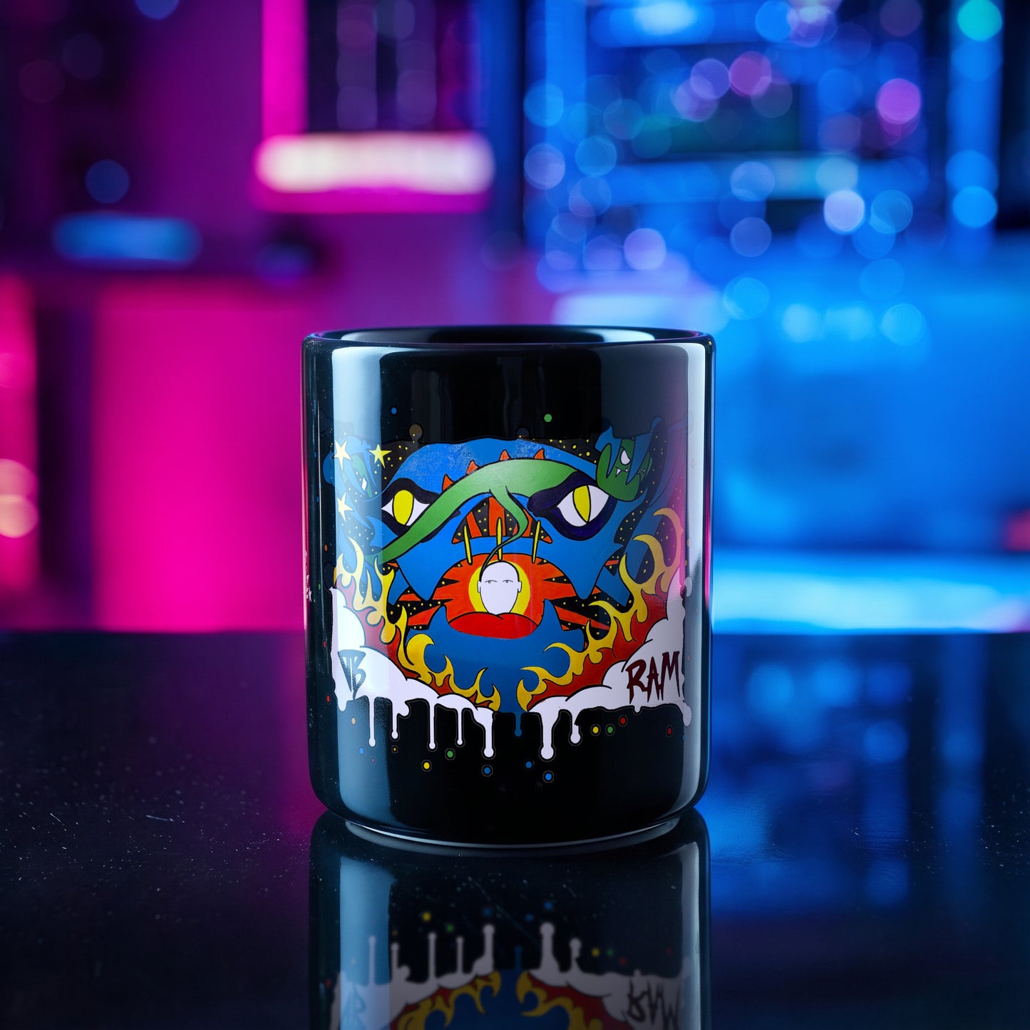 Ghost · Black Glossy Mug