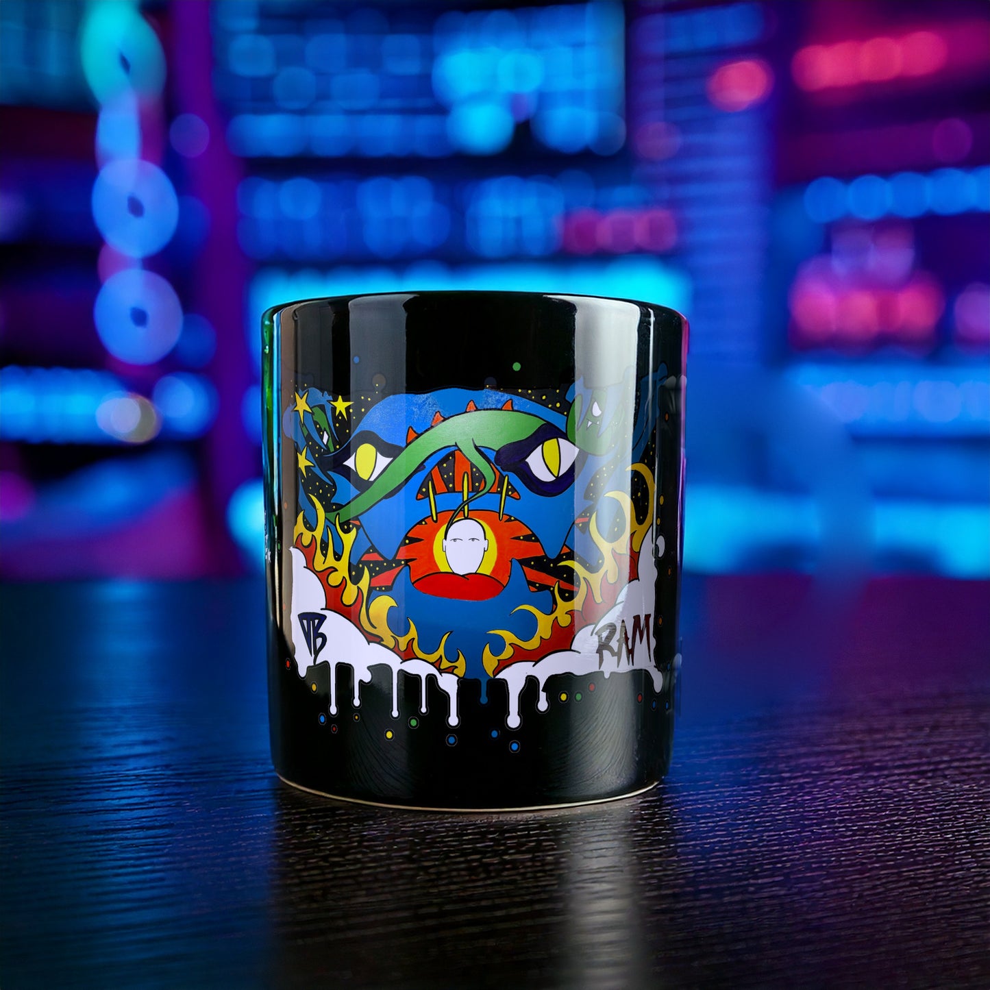 Ghost · Black Glossy Mug