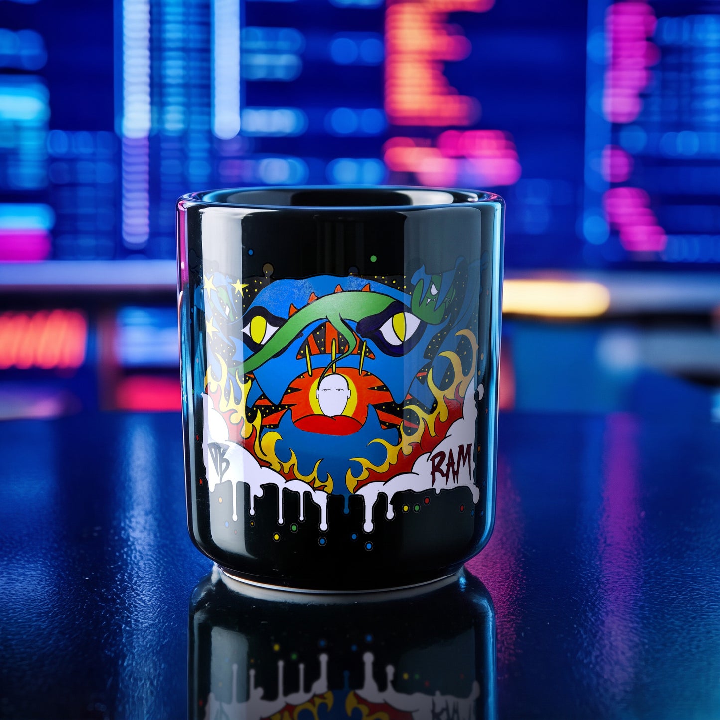 Ghost · Black Glossy Mug