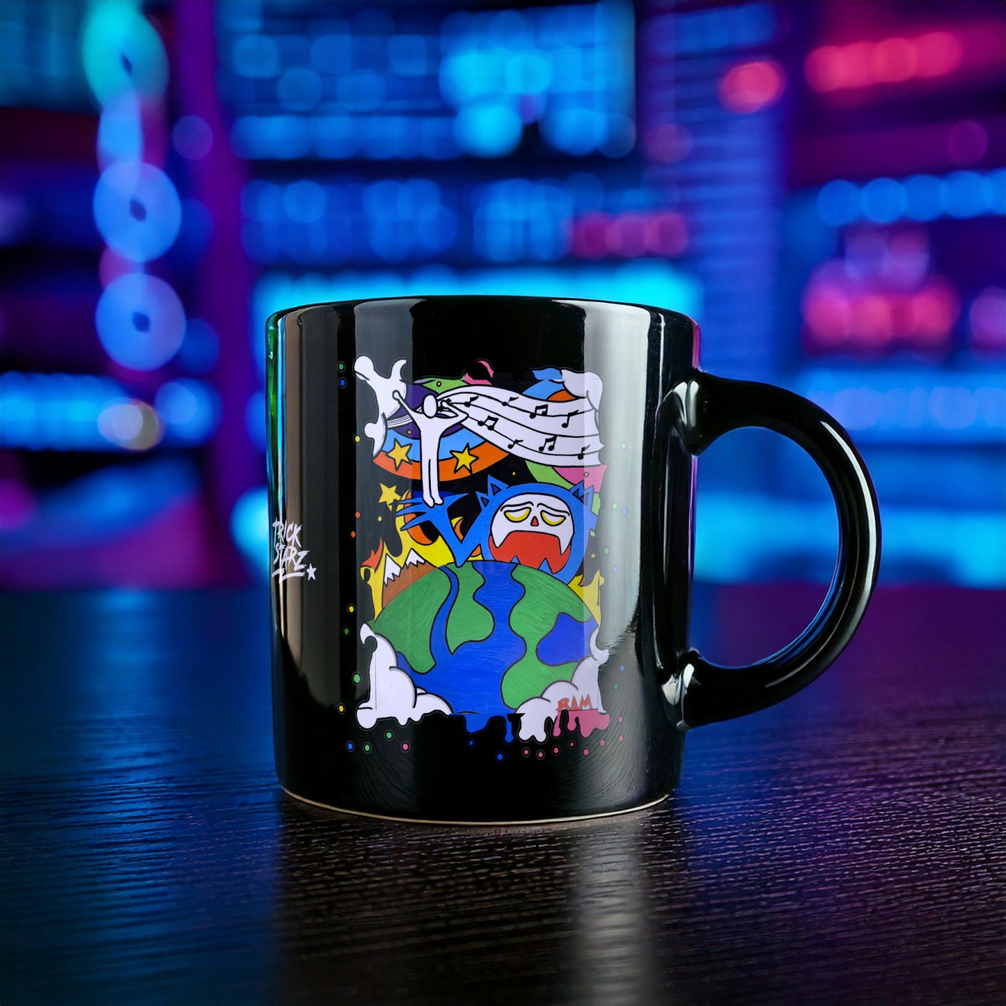 Love · Black Glossy Mug