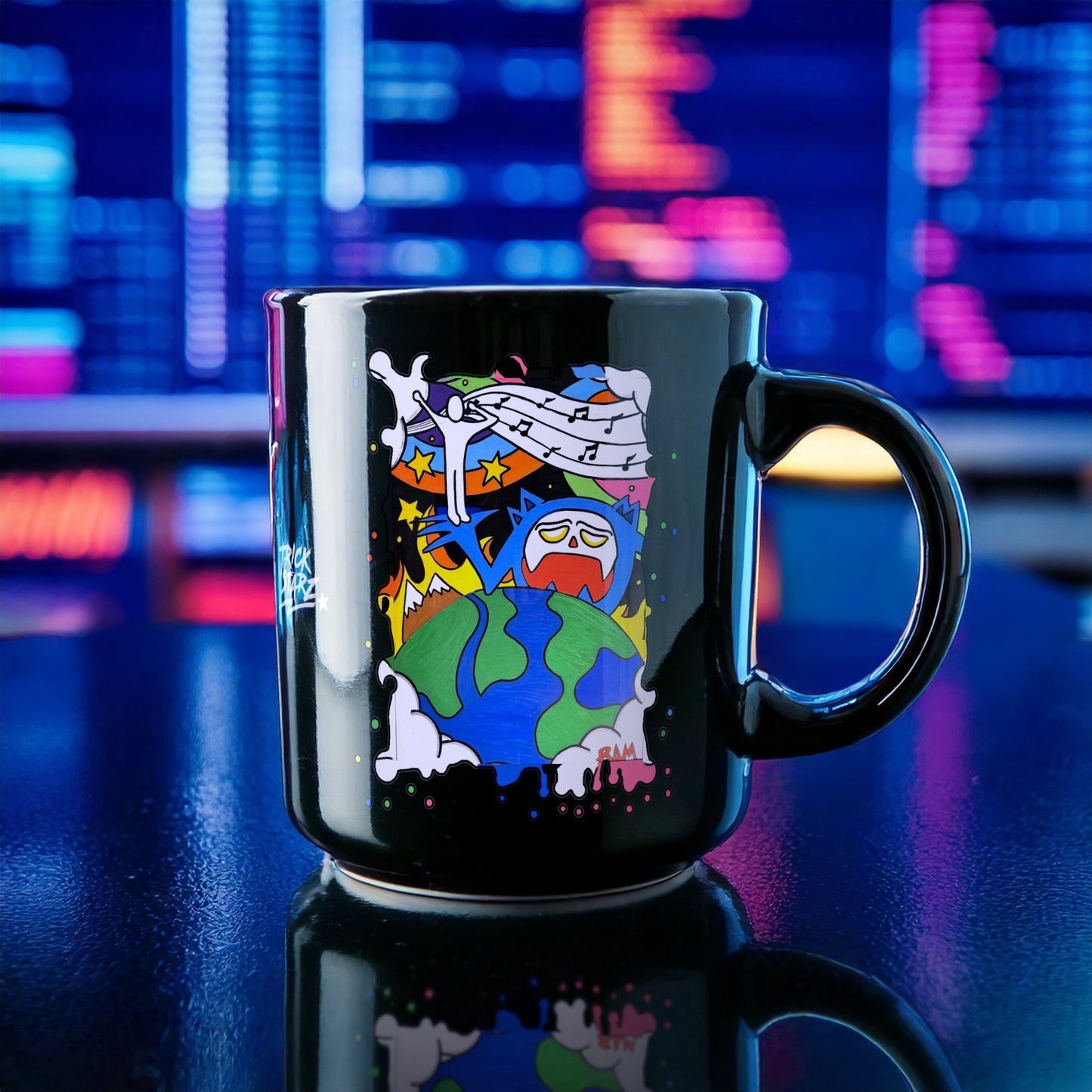 Love · Black Glossy Mug