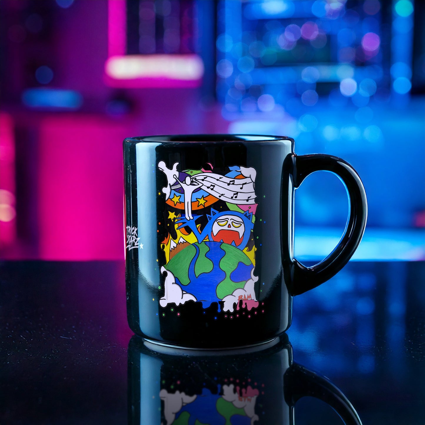 Love · Black Glossy Mug
