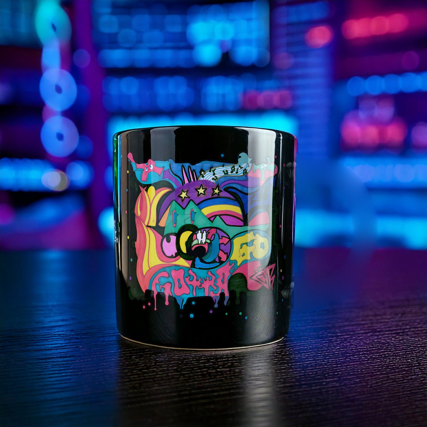 Ride · Black Glossy Mug