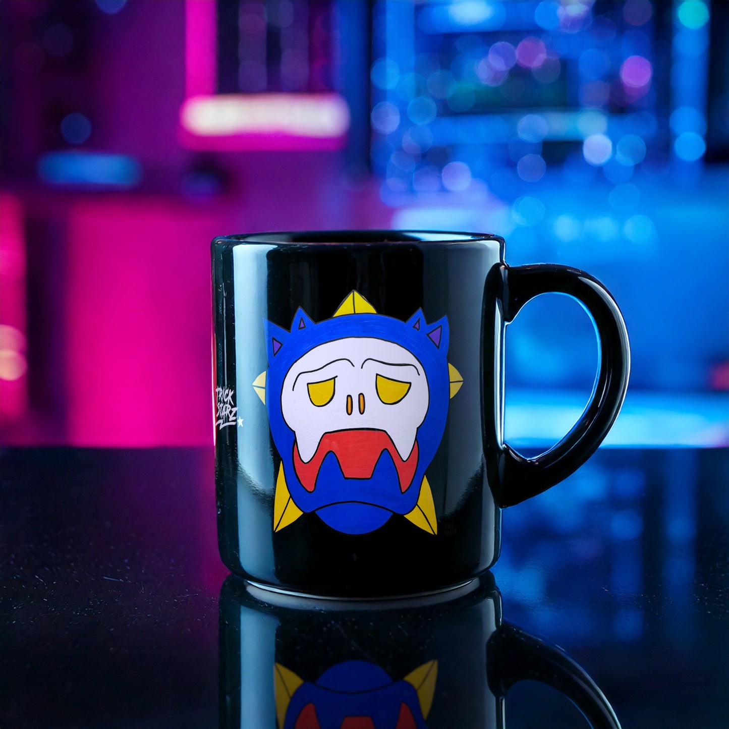 Star · Black Glossy Mug