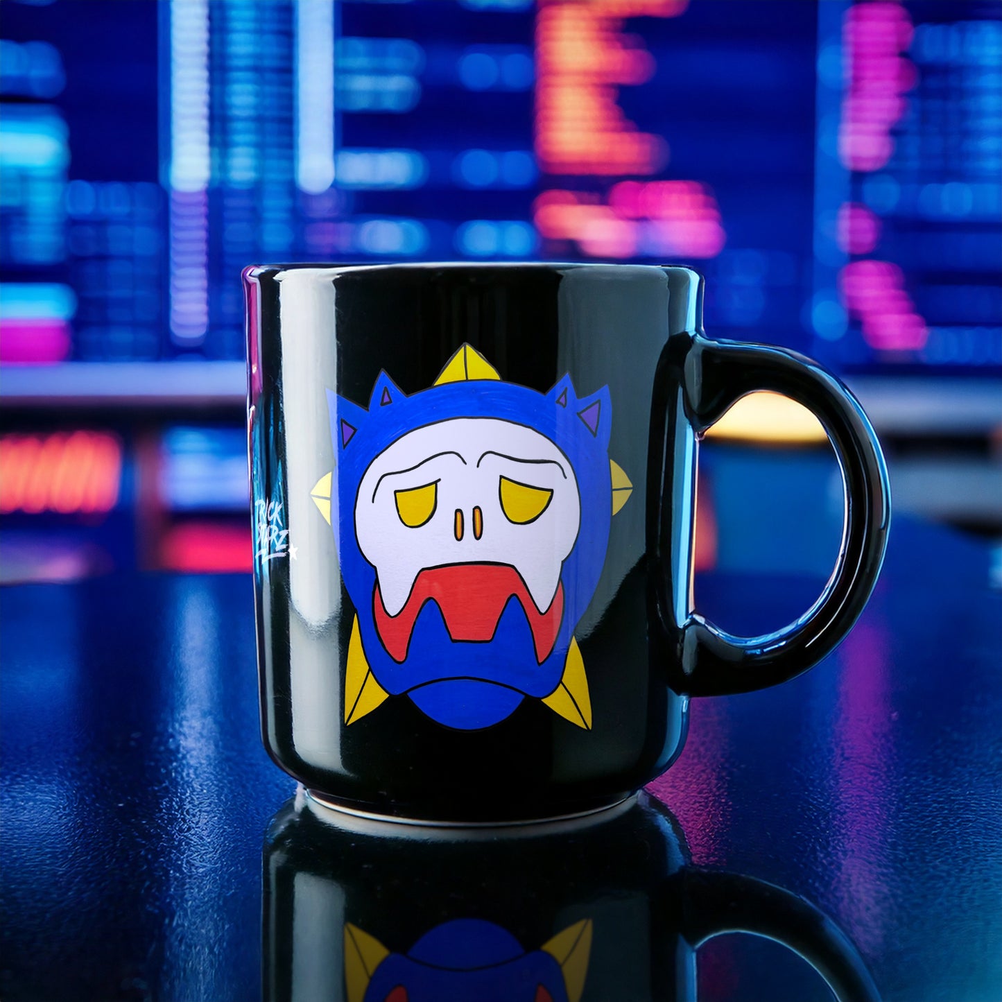 Star · Black Glossy Mug