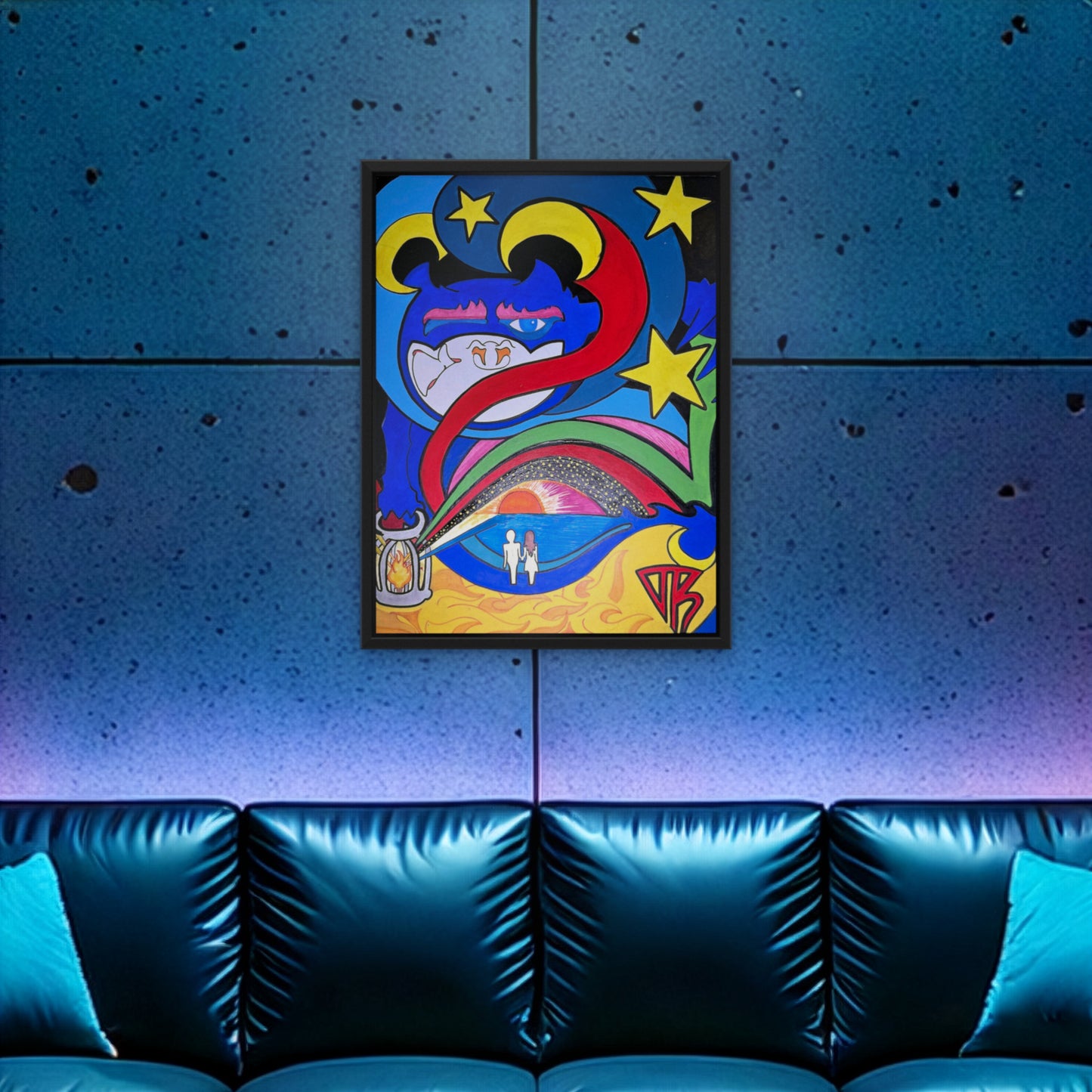 Light · Framed Art Print