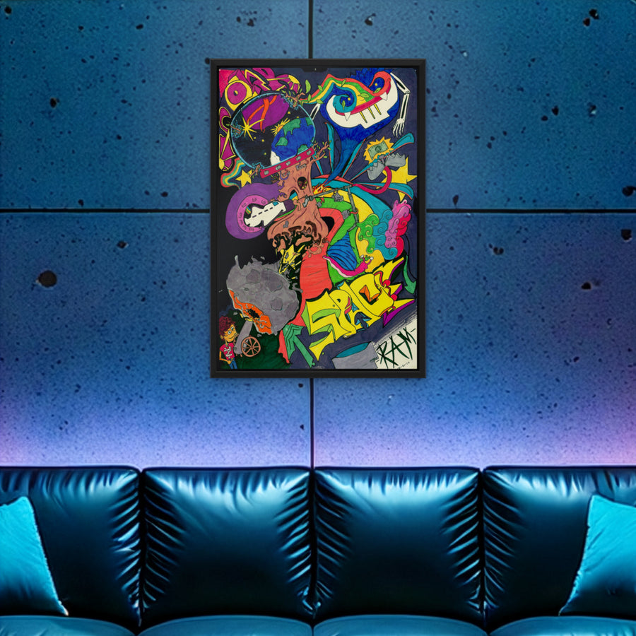 Space, framed print