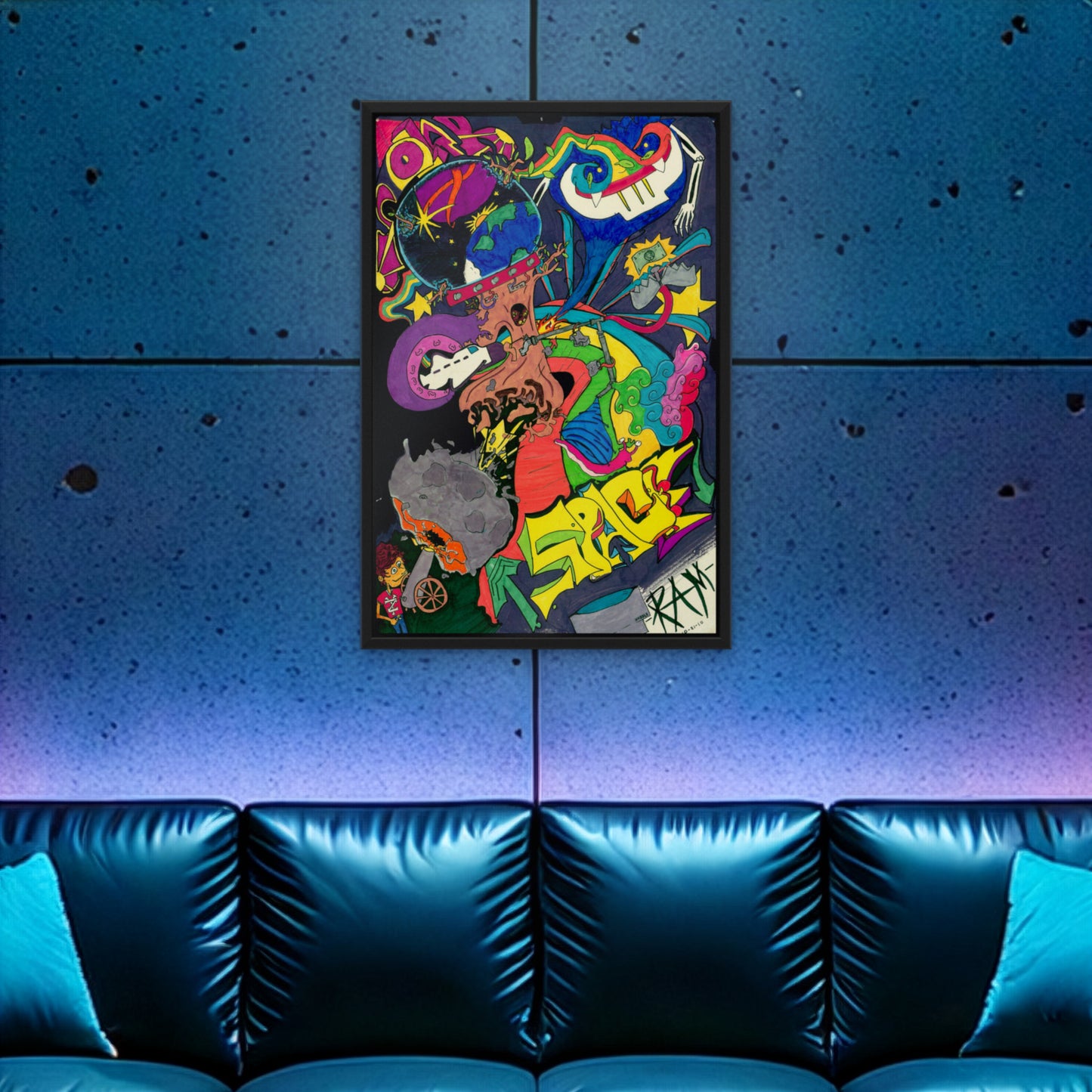 Space · Framed Art Print