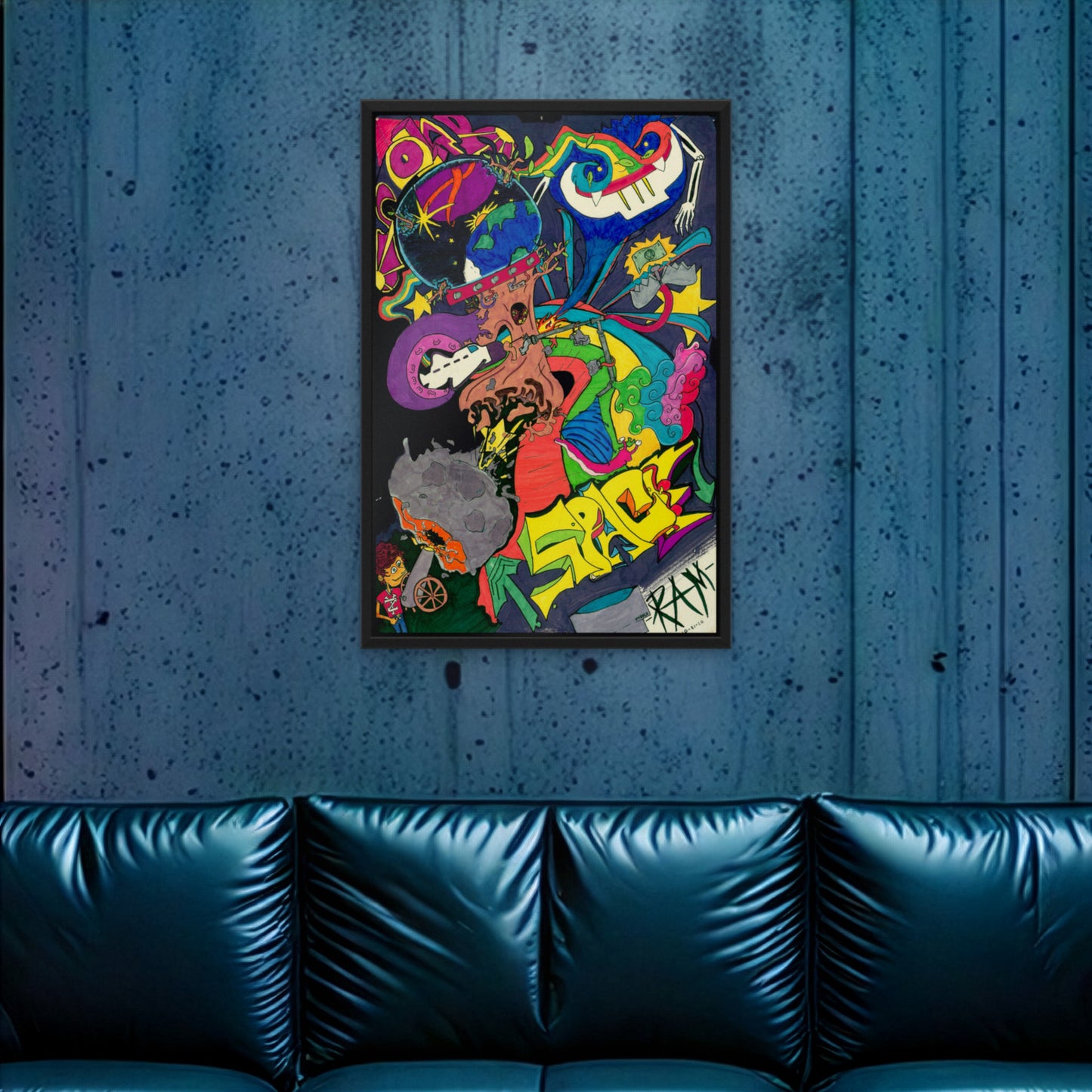 Space · Framed Art Print