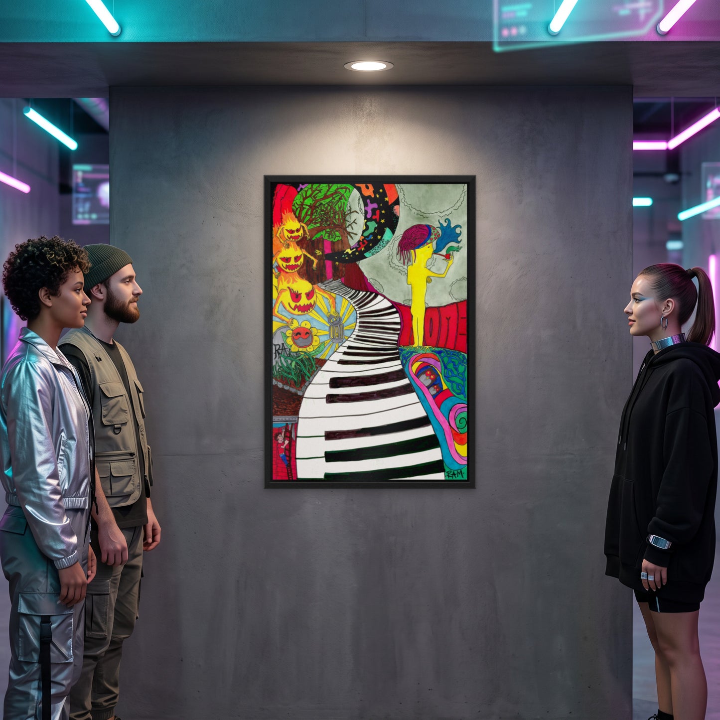 Time · Framed Art Print