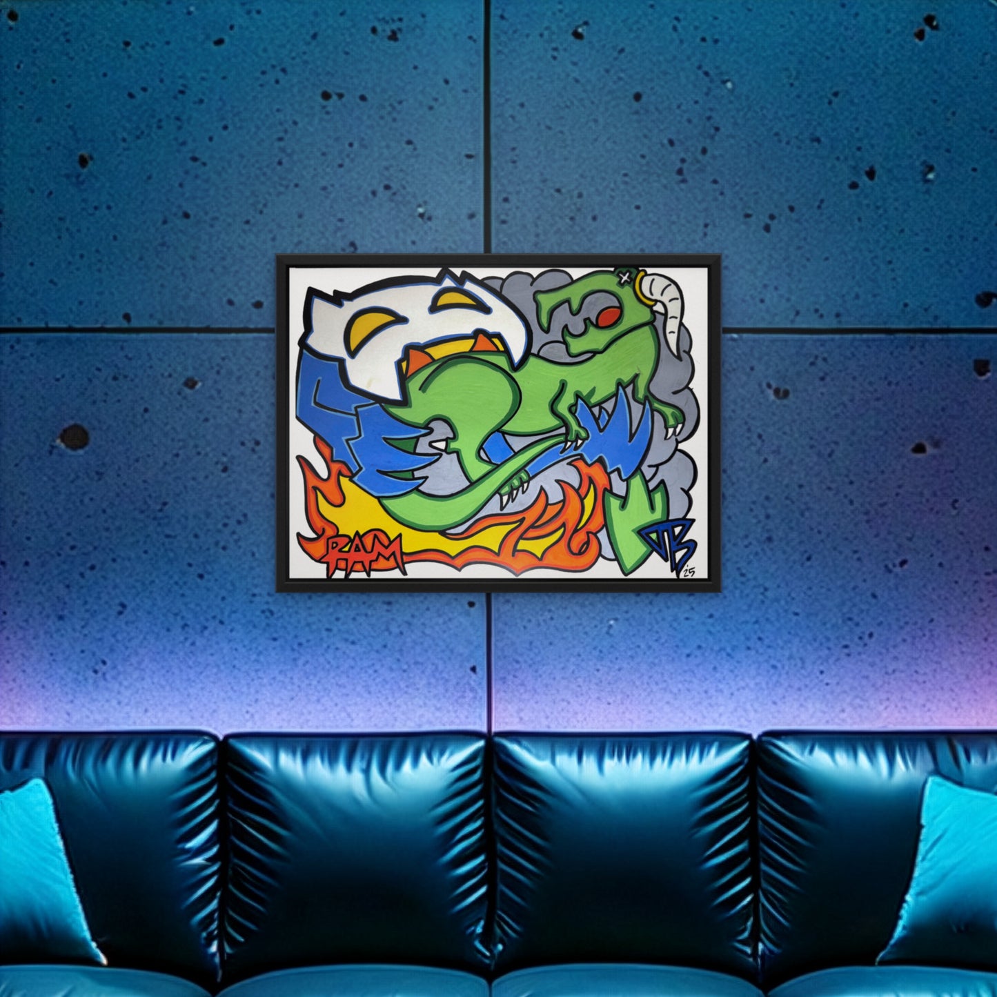 Fire · Framed Art Print
