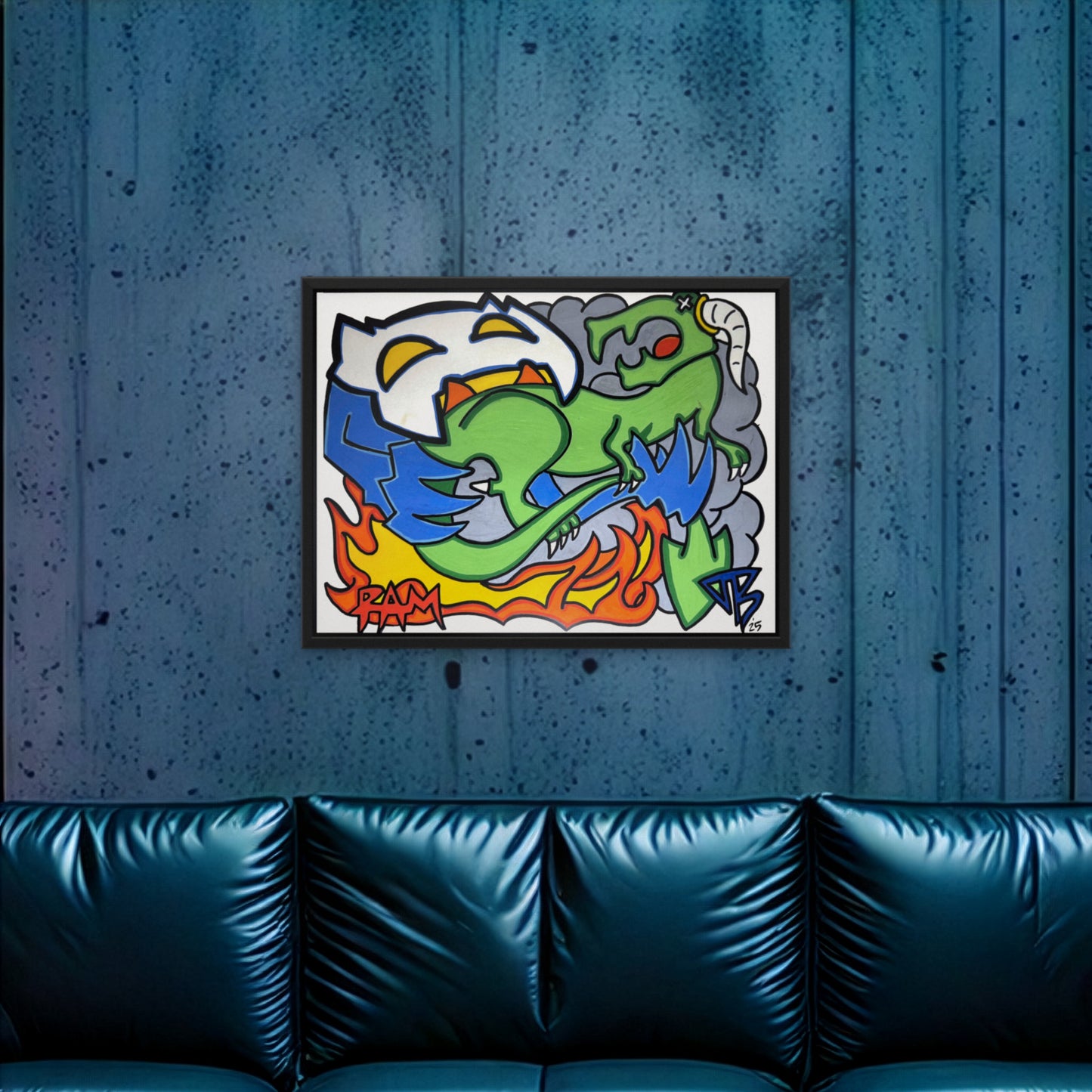 Fire · Framed Art Print