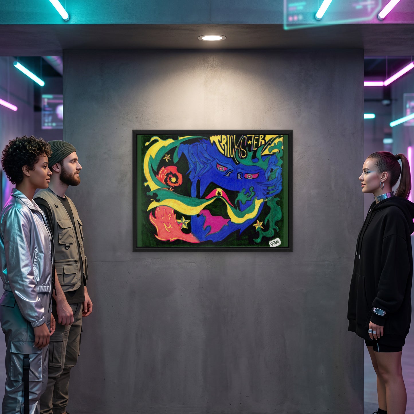 Wake · Framed Art Print