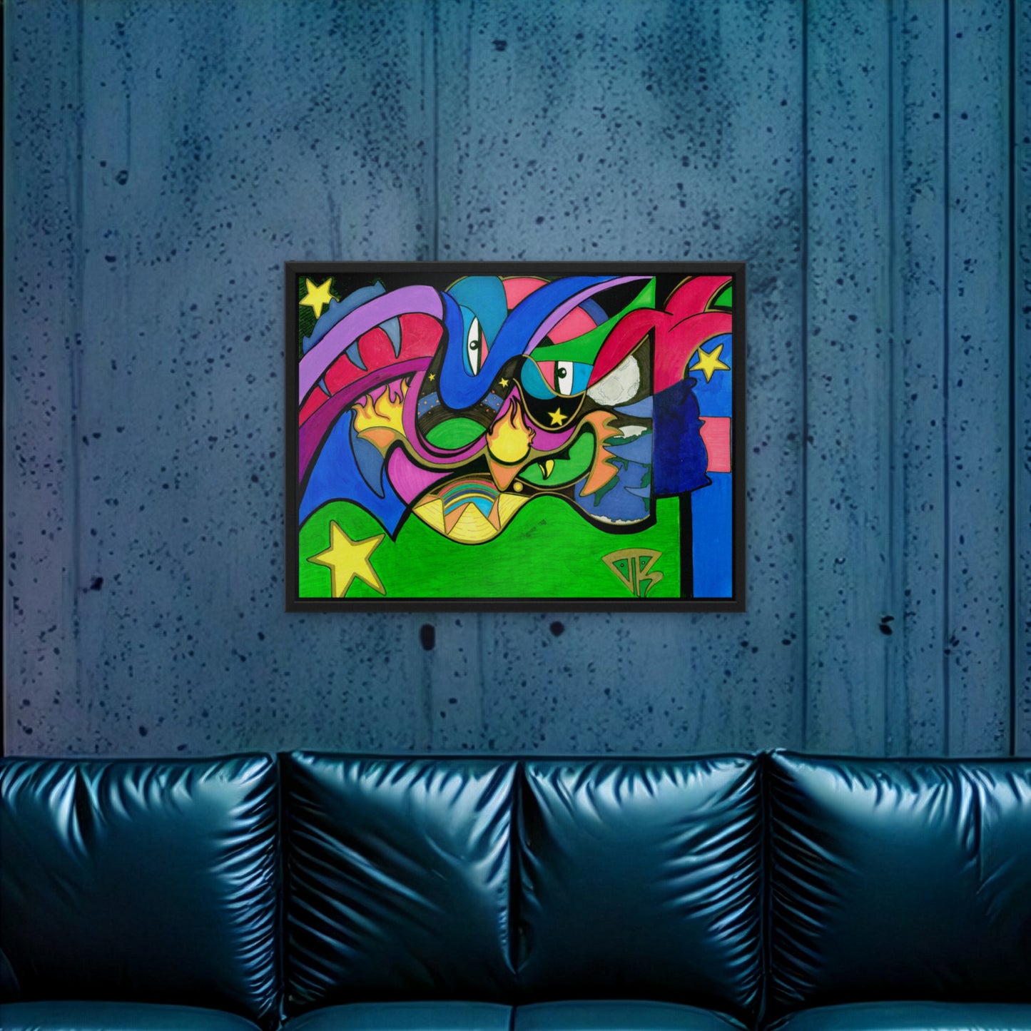 Moon · Framed Art Print