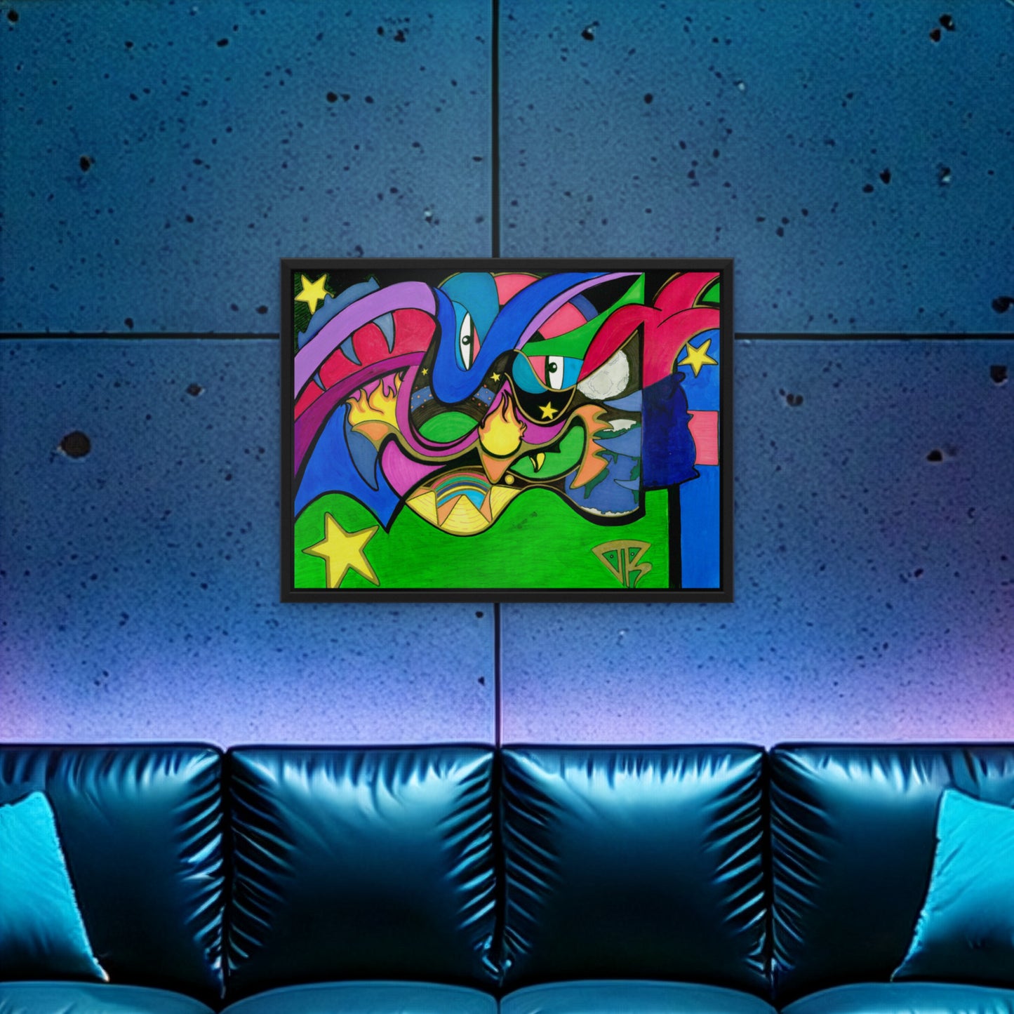 Moon · Framed Art Print