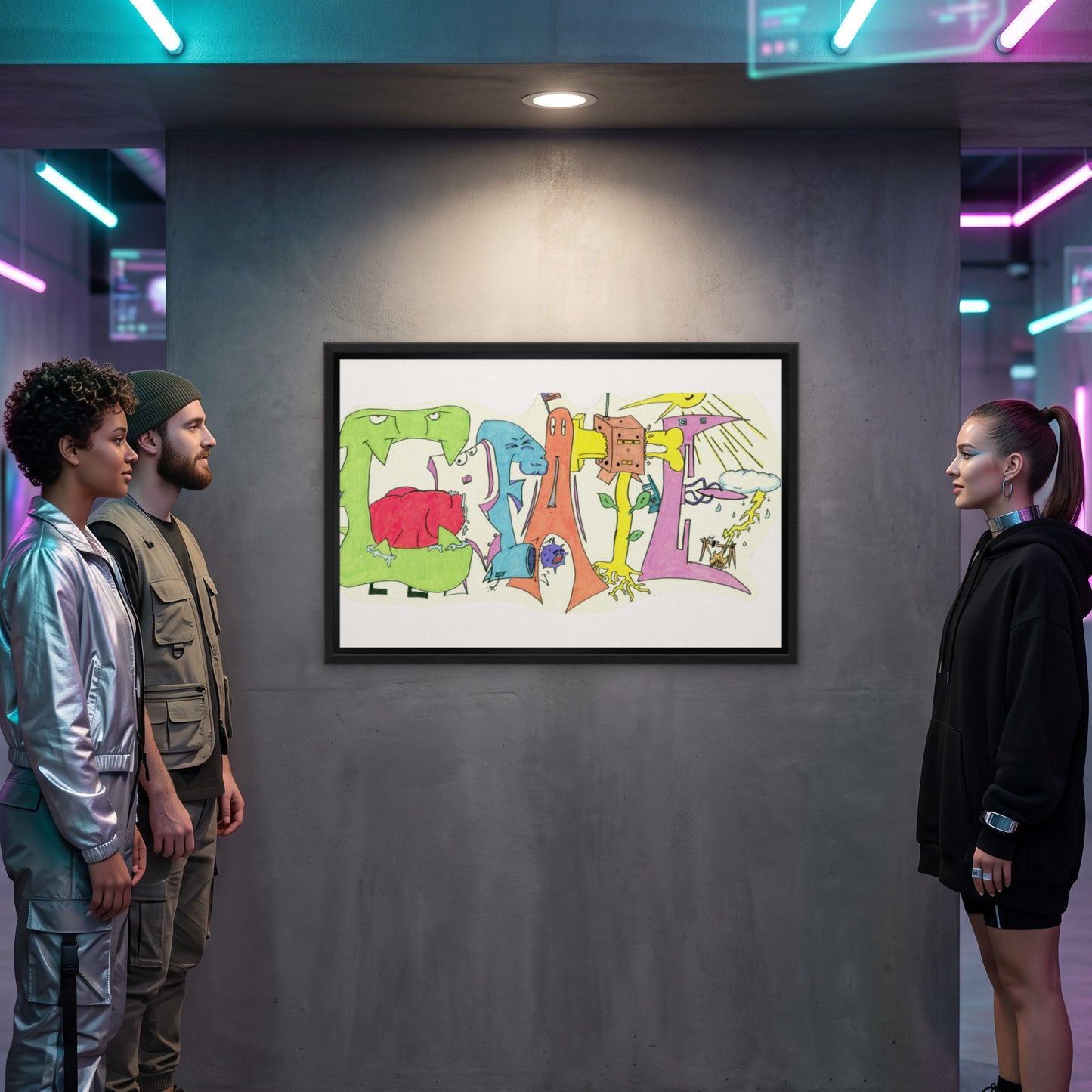 Create · Framed Art Print