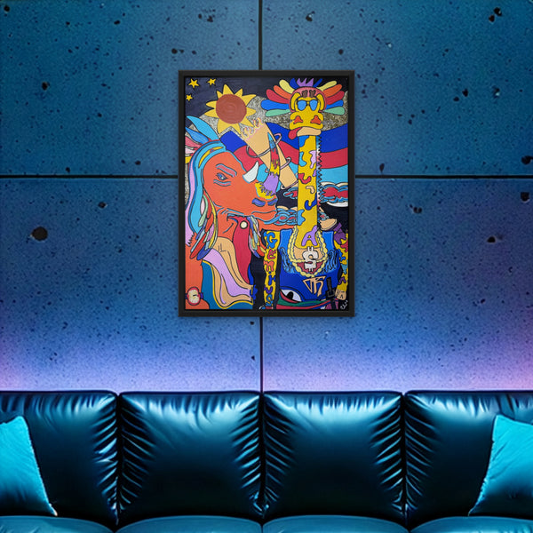 High · Framed Art Print