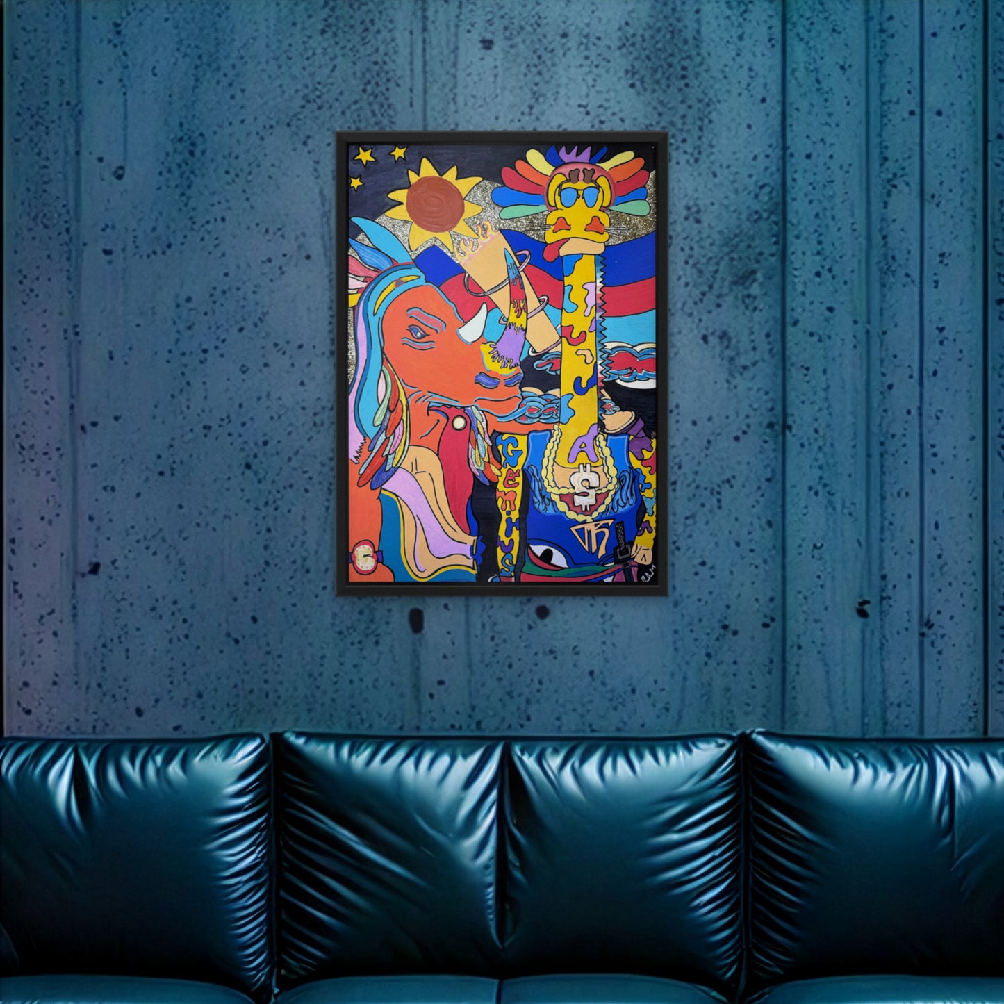 High · Framed Art Print