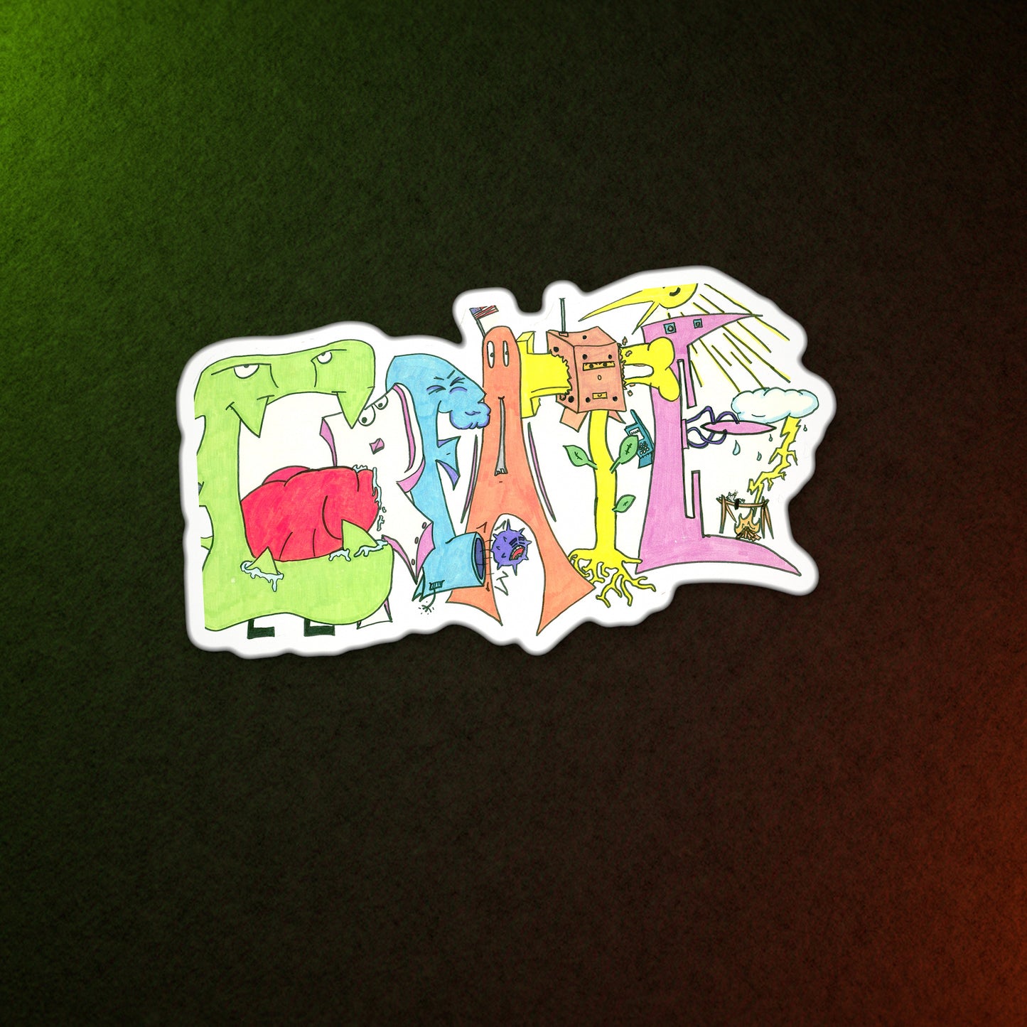 Create · Kiss-Cut Sticker