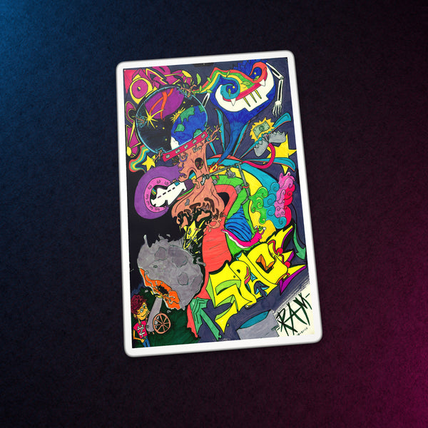 Space · Kiss-Cut Sticker