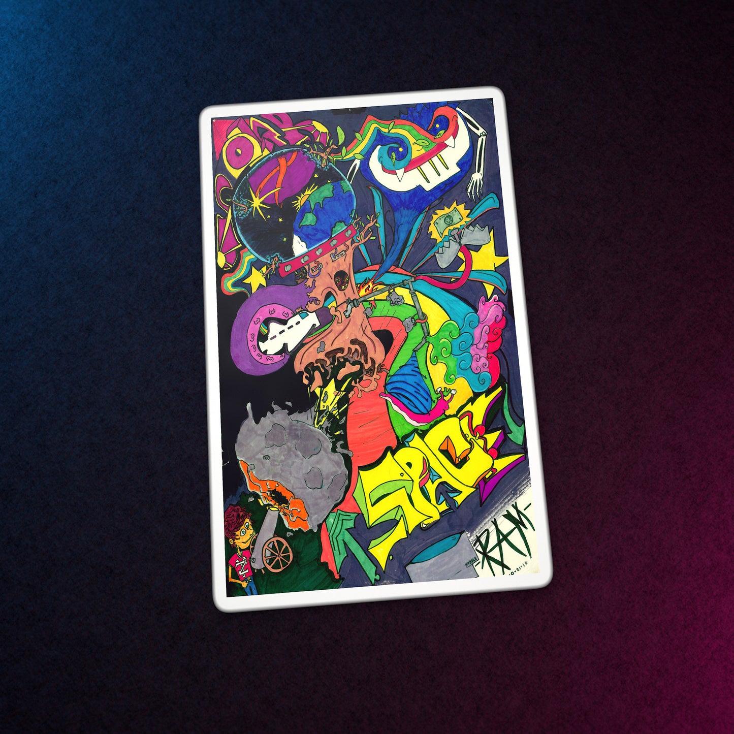 Space · Kiss-Cut Sticker