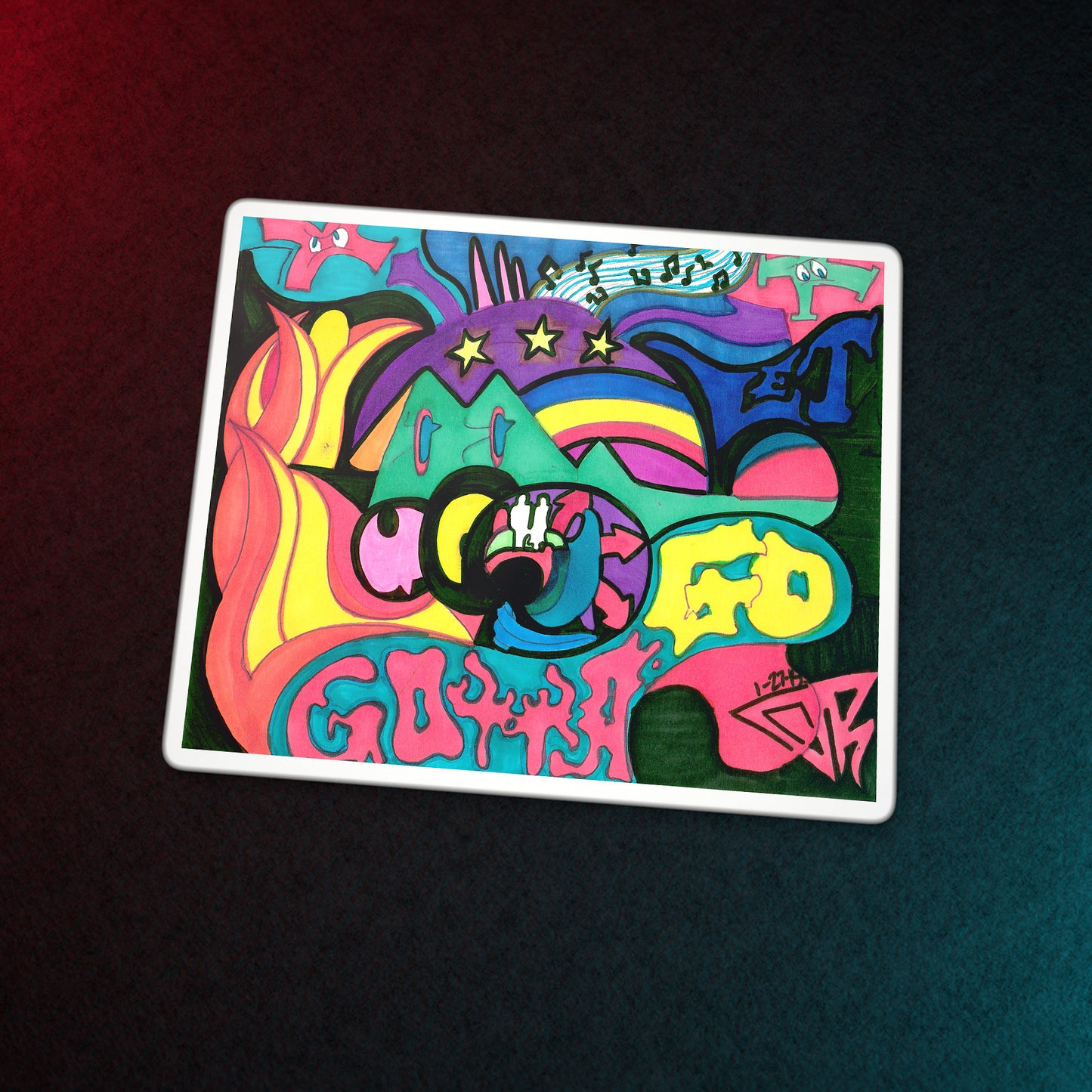 Ride · Kiss-Cut Sticker