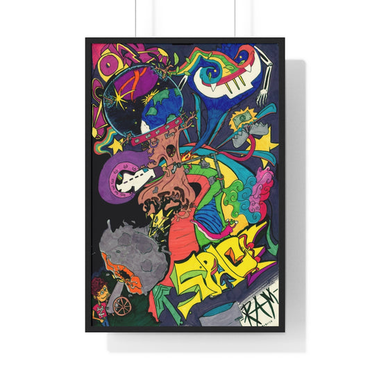 Galaxy Painting With Planets | Galaxy Xl Print | Three Star Studios